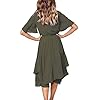 Alaster-Womens-Chiffon-Short-Sleeve-Casual-Midi-Dress-Irregular-Hem-Summer-Dress Alaster Queen Women's Chiffon Short Sleeve Casual Midi Dress Irregular Hem Summer Dress