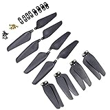 Blomiky 8 Pack B12 Foldable Propellers Props for ANCOOL LOPOM 4000ft FPV Drones and MJX B12 Foldable RC Quadcopter Drone B12 Blases 2