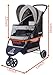 ROODO 3 Wheel Dog Pet Cat Stroller Best Lightweight Foldable Compact Portable Jogger All Terrain Travel Pet Gear Puppy Kitty Stroller for up to 30lbs Medium Small Dogs and Cats(Light Khaki)