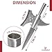 Armory Replicas™ Coup De Grâce Medieval Triple Edge Templar Knight Halberd Spearhead, Functional Historical Replica, Predrilled for Custom Handle, High Carbon Steel, 22.86 Inches