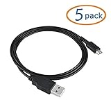 SunColorful Gen USB Charger Power Cable for Nintendo 3DS/DSI/DSIXL - 5 Pack Screen Protector