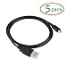 Gen USB Charger Power Cable for Nintendo 3DS/DSI/DSIXL - 5 Pack