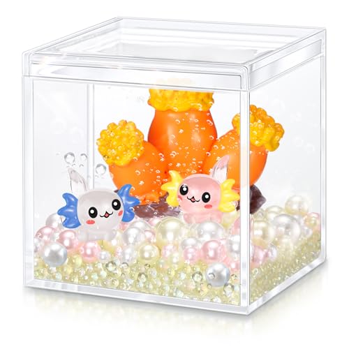 Figurines d'axolotl miniatures pour égayer une table fade ou un bureau