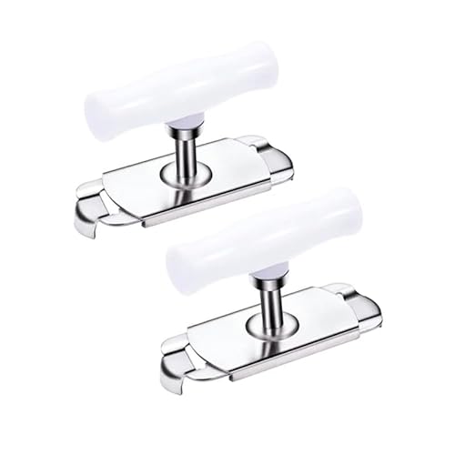 Apriscatole in acciaio inox per risparmiare lavoro, artefatto con tappo a vite, apriscatole universale regolabile (2, bianco)