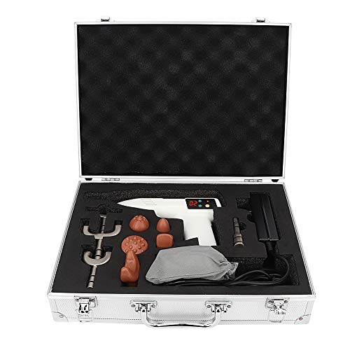 Instrument de Chiropratique de la Colonne Vertébrale électrique Correction Osseuse Masseur Dorsal avec 9 Têtes de Massage(Blanc) Cover