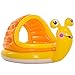 Ogrodowy Brodzik Nadmuchiwany basen dla dzieci w okrągły markiz Rozrywka (Color : Yellow, Size : 145x102x74cm)