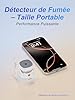 Heiman Mini détecteur de fumée, Batterie Amovible - Durée de Vie de 10 Ans (Batterie Incluse), Prix Reddot/CE/en 14604, Mondial photoélectrique détecteur de fumée pour Maison/Magasin/Société/École