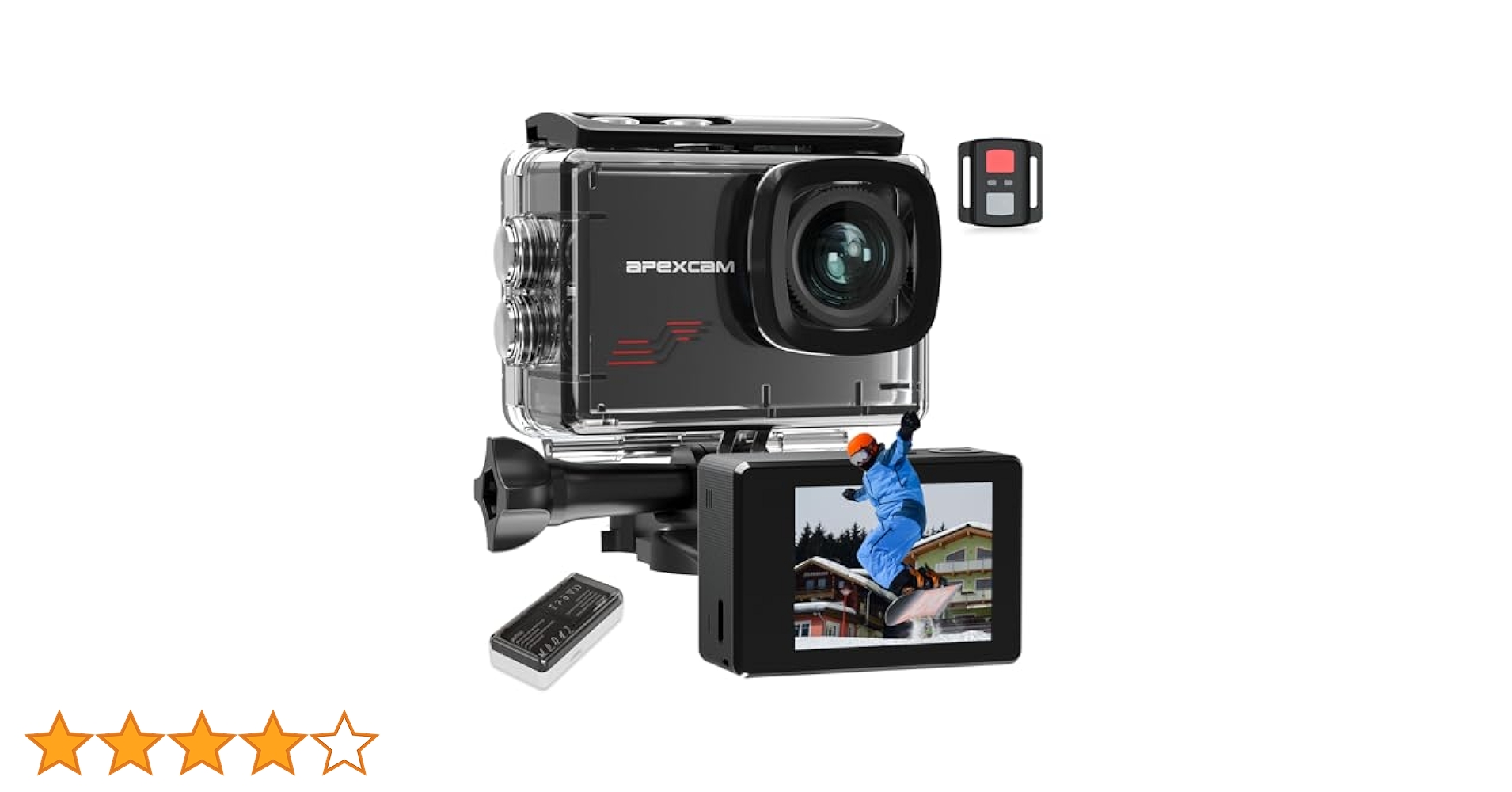 Apexcam アクションカメラ Amazon.com : Apexcam Action Camera 4K Sports Cameras 20MP