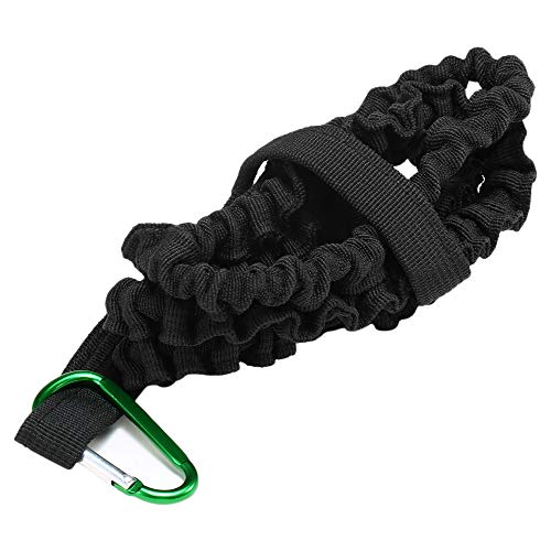 KKmoon Trela ​​de remo com presilha de mosquetão Suporte de haste de corda de segurança de remo para