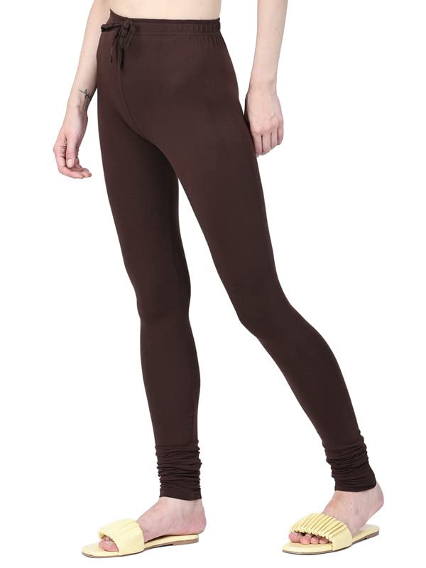 Image of Robinbosky Cotton Churidhar Leggings for Women - Stylish, Stretchable & Flattering Fit for All-Day Comfort
