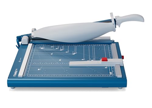 Dahle 00.46.00565 Massicot de bureau avec table en métal bleu pour format A4 - 7