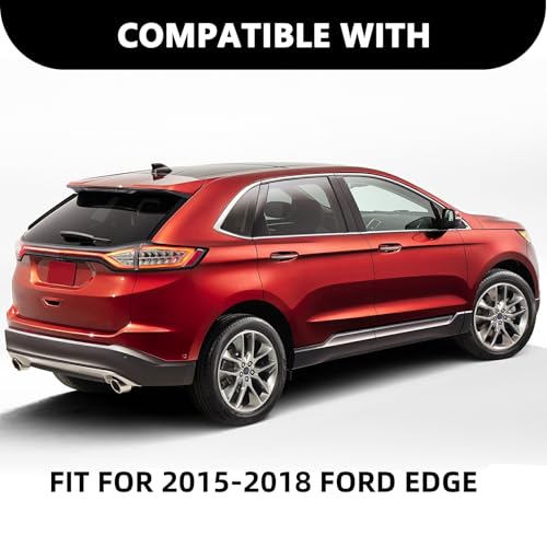 Image of Aosky LED Tail Light Assembly w /o DRL Fit for 2015 2016 2017 2018 Ford Edge | Rear Tail Light Brake Signal Lamp with Bulbs Pair Left Driver Side&Right Passenger Side