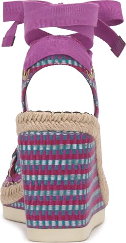 Image of Vince Camuto Bealie Woven Lace Up Wedge Sandals