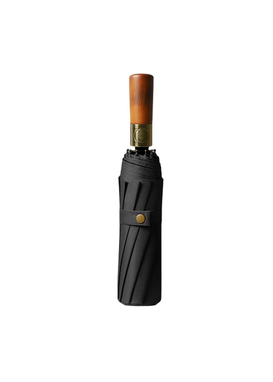 Paraguas plegable Paraguas automático mango de madera sombrilla protección solar protección UV sol lluvia sol sombra tormenta viento