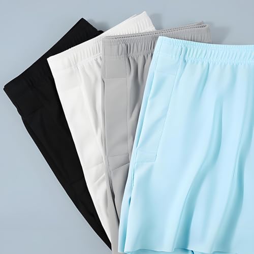 TAPUU Mens Loose Boxer Shorts Silk Sleep Boxers Button Fly4