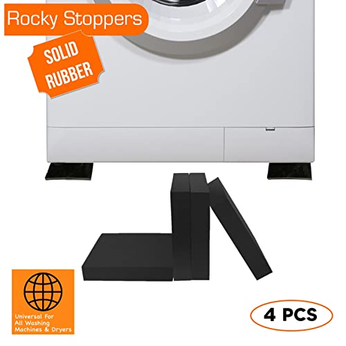 Washing Machine Vibration Pads - Universal Fit for Washing Machine & Tumble Dryers - Anti Damping – Noise/Movement Reduction – Floor Protection – Industrial Grade Rubber - Image 6