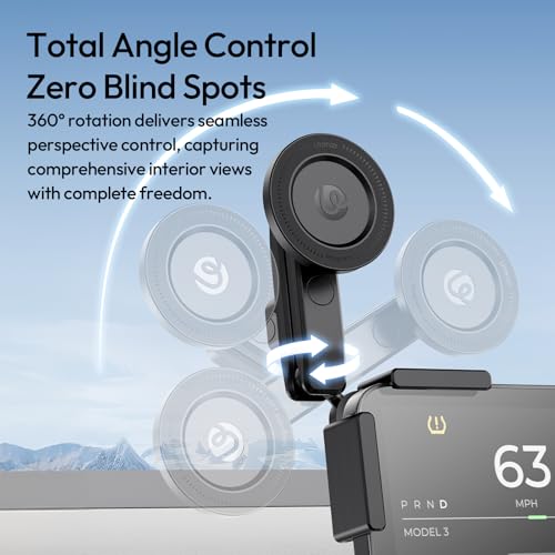 ULANZI Phone Mount for Tesla, Magnetic Car Phone Holder for Tesla 3/Y/S/X Screen Accessories, 360° Adjutable Strong Magnet Phone Mount for Car Compatible with iPhone 17 16 Pro Max, Tesla Accessories by ULANZI - Used condition - Image 5