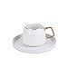 Karaca Saturn Gold Juego de tazas de café turco para 6 personas Imagen de Karaca Saturn Gold Juego de tazas de café turco para 6 personas