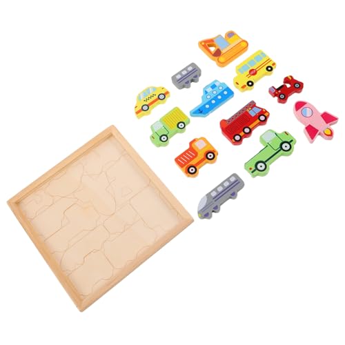 BESTonZON 1juego Puzzle De Madera para Juguete Educativo De Coordinación Mano-Ojo De Emparejamiento De Formas De Vehículos para Edad Preescolar Jardines De Infancia BESTonZON 1juego Puzzle De Madera para Juguete Educativo De Coordinación Mano-Ojo De Emparejamiento De Formas De Vehículos para Edad Preescolar Jardines De Infancia