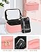 Makeup Bag With LED Mirror, Travel Makeup Bag With 3 Color Setting Light Up Mirror Cosmetic Makeup Organizer Vanity Case for Women Beauty Tools Accessories Rechargeable Makeup Travel Bag - Pink