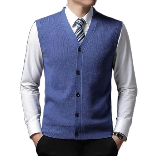 Gilet en tricot pour homme d'affaires classique en maille douce