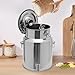 304 Stainless Steel Milk Can, 10L/2.64Gallon Milk Can with Faucet, Metal Water Beverage Drink Dispenser with Sealed Lid for Milk and Wine Liquid Storage (10L)