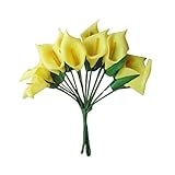 mini calla purple Mini Künstliche Calla Lily Braut Hochzeit Gefälschte Blumen Party Decor Bouquet PE Real Touch