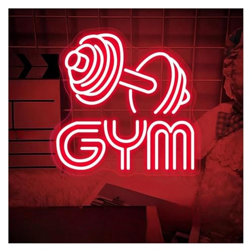 Néon pour haltères et salle de sport déco murale lumineuse 40cm