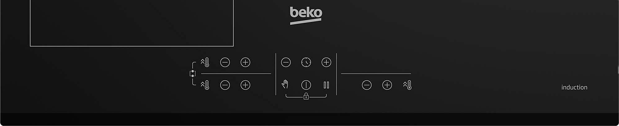 Beko hii63201fmtb Placa de inducción 60cm 3 fuegos 7200w negra