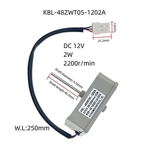 Kbl-48Zwt05-1202A Refrigerator Evaporator Fan Motor Compatble With Omar Refrigerator And Magic Chef 3059900004 5304518492 Etc, Dc 12V 2W 2200R/Min #TOP2