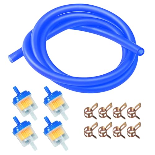 Image of Dirt Bike Gas Fuel Line Hose Fuel Filter for 50cc 110cc 125cc TaoTao Coolster Apollo GY6 Motorcycle Pit Bike Motocross Pocket Bike Chinese Atv Four Wheeler Moped Scooter Quad Go Kart Parts Blue