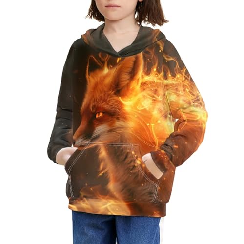 Image of GLUDEAR Teen Boys Girls Novelty Animal Galaxy Hoodies Sweatshirts Pullover