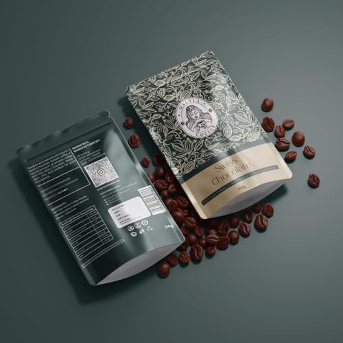Image of Swiss Chocolate Premium Instant Coffee Powder - 100% Arabica | Rich Aroma, Smooth & Indulgent Flavor | Airtight Zipperlock Pouch | Perfect for Hot & Cold Coffee 100g (Pack of 2)