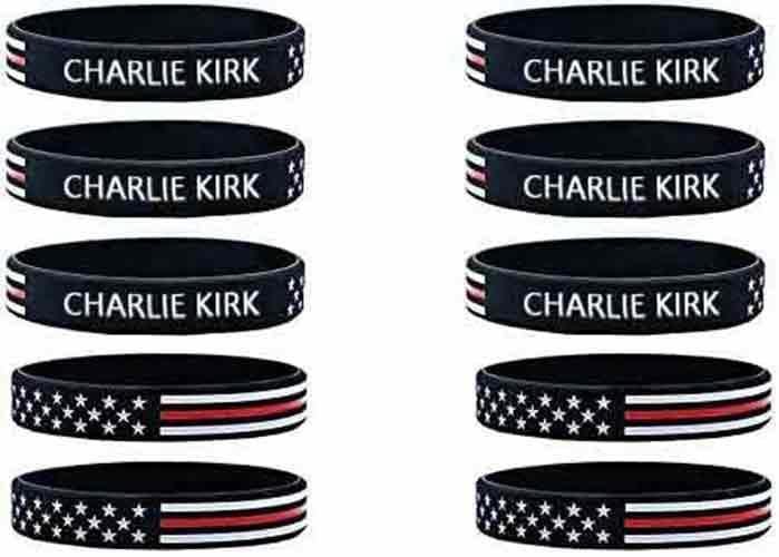 10 Pack Charlie Kirk A True Patriot Pray Justice Assassination Shooting Hero Freedom Merch USA Rubber Bracelets Silicone Wristbands Bracelets for Men&Women