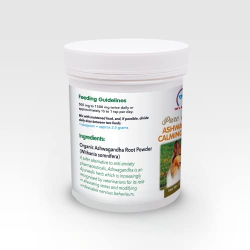 Vet's Advantage Ashwagandha Calmer For Dogs - Pure Herbal Support for Anxious Excitable Dogs who are Easily Stressed (250 grams) - Image 2