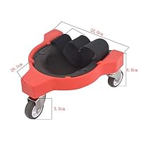 Knieschoner Arbeiten,Kneeblades Rollende Knieschützer,Kniekissen Arbeit,mit 3 Rollen,Knieschmerzen-Lindern,für Profis im Baugewerbe, Boden- und Fliesenleger,Garten- und Landschaftsbauer,1 Paar (Rot) – Ansicht 4