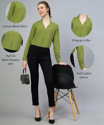 Image of Women's Regular Fit Cotton Blend Shirts