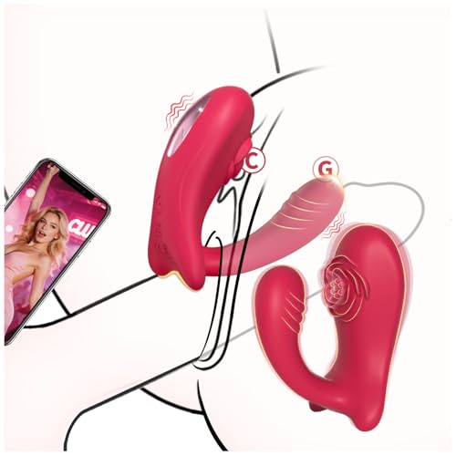 Sex Spielzeug für die Paare Frau Männer Rose Mini G Punkt Vibration für Frauen Vibratorensets für Frauen Klitoris mit Fernbedienung Leise Vibrator App BDSM Erotisches Sexspielzeug Spiele
