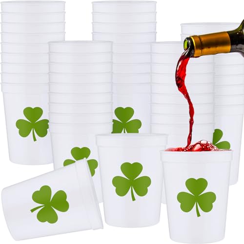 Patelai 32 Pcs St Patricks Day Party Plastic Cups...