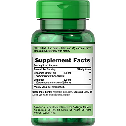 Puritans Pride Cinnamon 500 Mg, Helps Support Sugar Metabolism, 400 Count #TOP2