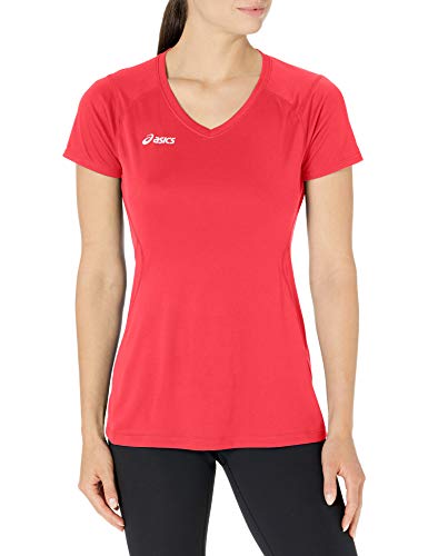 ASICS Women's Set Jersey, Red, Medium