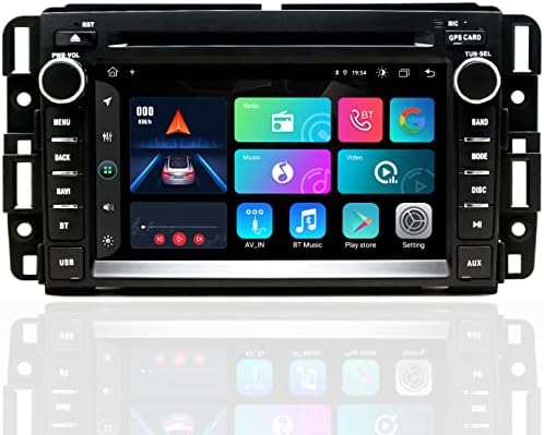SWTNVIN Car Stereo Radio Android 11 DVD Player for GMC Sierra Yukon Chevrolet Buick Chevy Silverado Double Din 7 inch Multimedia Radio Navi Support WiFi BT Steering Wheel Octa-core 2G RAM 32G ROM
