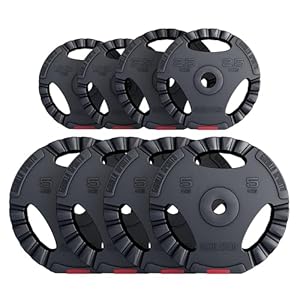 Gorilla Sports® Disques Poids – 1,25/2,5/5/10/15/20kg, Set 2/27,5/30kg, Ø 30/31mm, Fonte, Argent/Noir – Ensemble Plaques d&rsquo;Haltères, Musculation, Fitness, Gym