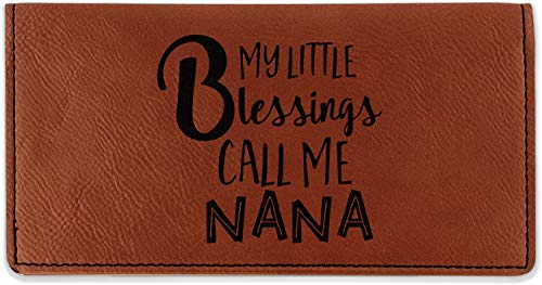 RNK Shops Grandparent Quotes and Sayings Leatherette Checkbook Holder - Single Sided
