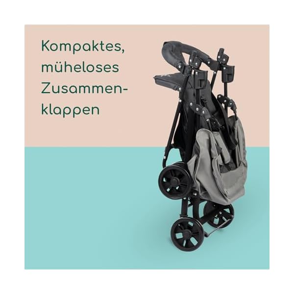 Bebeconfort Foggy, Baby Buggy Kinderwagen, 0-ca. 3,5 Jahre, bis zu 15 kg, tragbarer & leichter Reisebuggy, Liegeposition für Neugeborene, kompakt faltbar, schwenkbarer Sicherheitsbügel, Tinted Stone – Bild 6