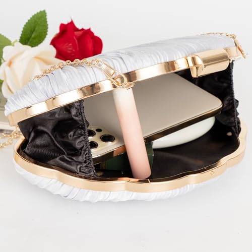 Image of Women Seashell Evening Bag Purse Mermaid Chain Strap Clutch Handbag Shoulder Bag | Seashell