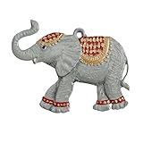 Elefant aus Zinn von Hand beidseitig bemalt