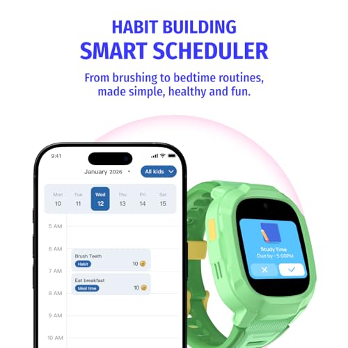 Image of Noise Junior Explorer 2 Smart Watch for Kids with 4G SIM Compatible, 2-Way Video & Voice Calling, Geofencing, Real Time Location Monitoring via Google Maps, IP68, SOS Emergency Alerts (Happy Meadow)
