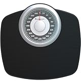 Adamson A25T Scales for Body Weight - Up to 400 LB - 5.3' Dial on 12.4' x 10.2' Platform - Anti-Skid Rubber Surface - High Precision Bathroom Scale Analog - Durable with 20-Year Assurance