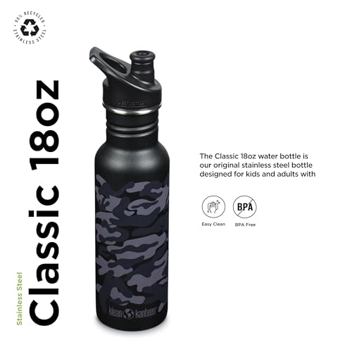 Klean Kanteen Classic Narrow Deckel Black Camo 532 ml - Image 2